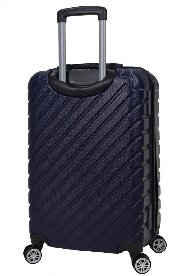 Elatae 3lü Valiz Seti Lacivert Pro Abs 1001 - 8