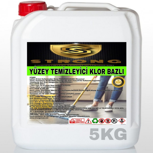 STRONG YÜZEY TEMİZLEYİCİ KLOR BAZLI 5KG
