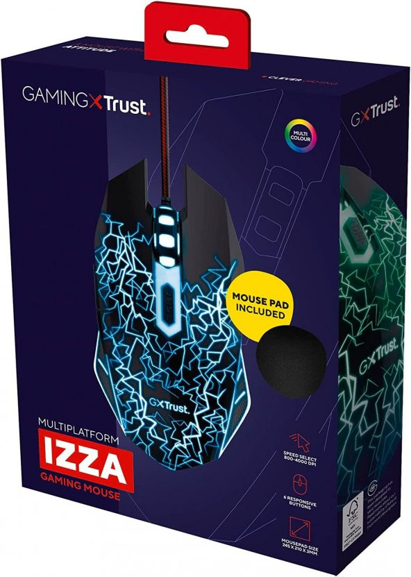Trust 24625 GXT783X Gamng Mouse&Mousepad - 8