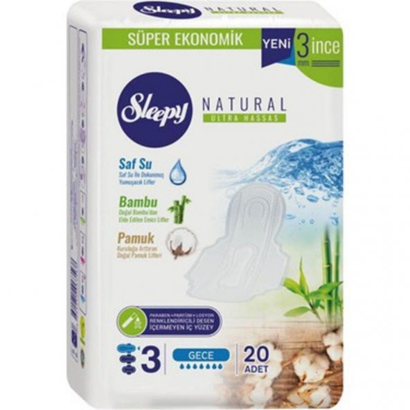 Sleepy Bıo Natural Super Eco Gece 18Lı