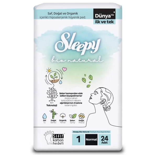 Sleepy Bıo Natural Super Eco Normal 24Lu