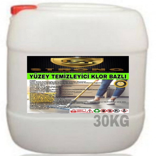 STRONG YÜZEY TEMİZLEYİCİ KLOR BAZLI 30KG