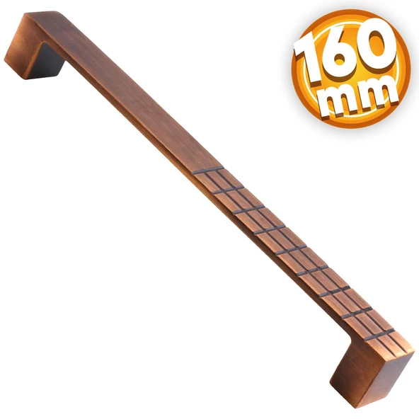 Bihter Eskitme Antik Bakır 160 mm Metal Mobilya Mutfak Çekmece Dolap Dolabı Kulpu Kulbu Kulpları