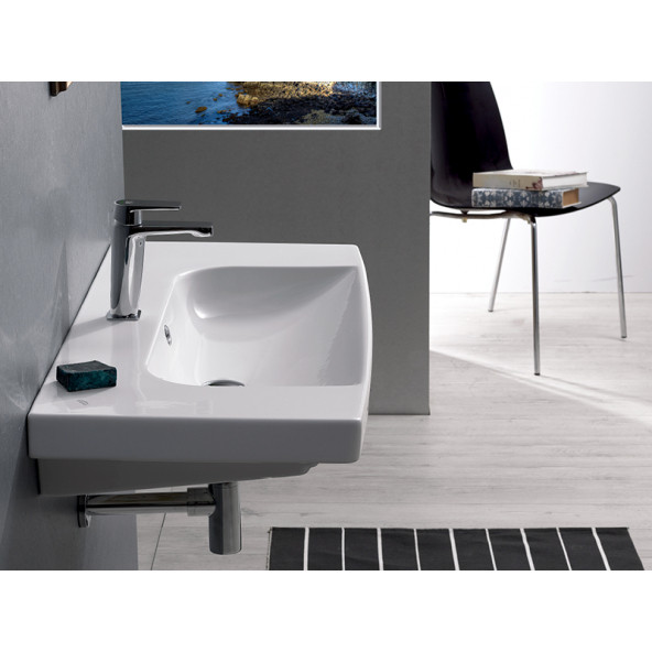 Turkuaz Seramik Cerastyle Roma Serisi 95 x 45 Cm Etajerli Lavabo - 5