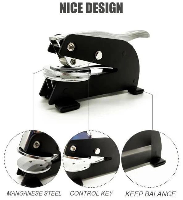 Soğuk Mühür Kabartma Damga Portatif Masa Tipi Baskı Makinesi 52mm - Resim 8