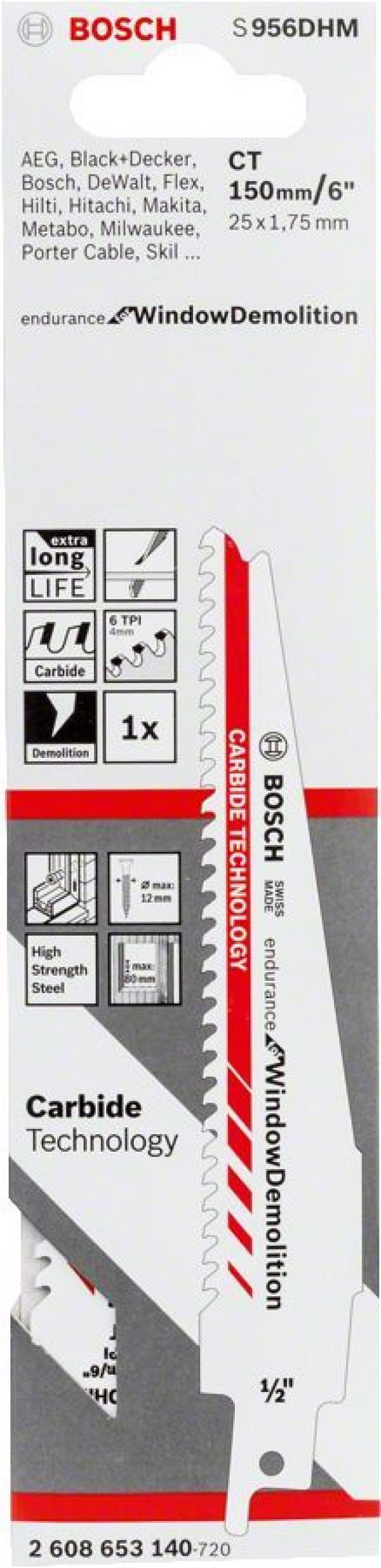 Bosch - Endurance for Serisi Pencere Yıkımı için Panter Testere Bıçağı S 956 DHM 1li - 2