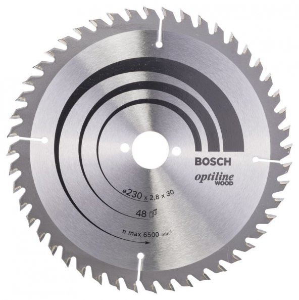 Bosch - Optiline Serisi Ahşap için Daire Testere Bıçağı 230*30 mm 48 Diş