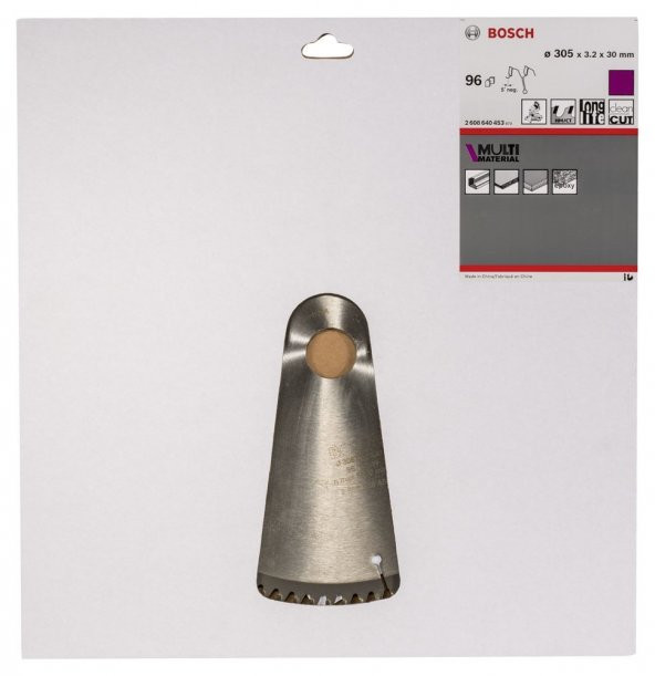 305*30 mm 96 Diş Bosch Çoklu Malzeme için Daire Testere Bıçağı Standart - 2