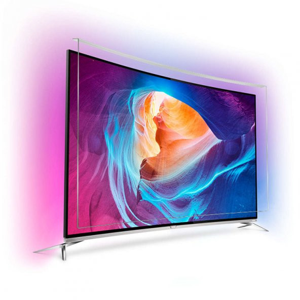 Bestomark Kristalize Panel Samsung 65Q7C Tv Ekran Koruyucu Curved Ekran