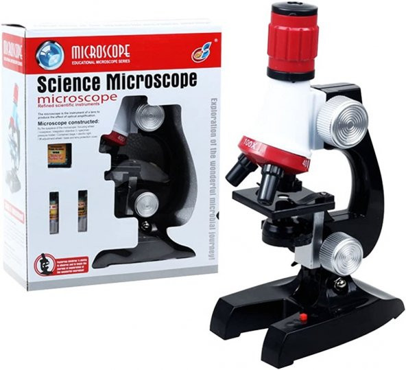 Hayal Sepeti  Science Kits For Kids Microscope Beginner Microscope Kit LED 100X, 400X, And 1200X