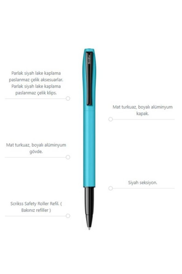 Karnaval Roller Mavi Pilot Kalem Mavi Renkli Kristal Hediye Kutulu 1 Adet Hediye Kutulu Roller Pilot Kalem - 4