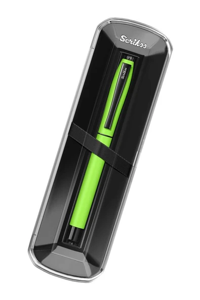 Karnaval Roller Mavi Pilot Kalem Yeşil Renkli Kristal Hediye Kutulu 1 Adet Hediye Kutulu Roller Pilot Kalem - 2