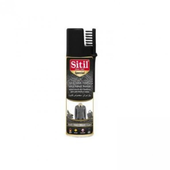 Sitil Special Süet Nubuk Sprey Ayakkabi Boyası Siyah 250 Ml