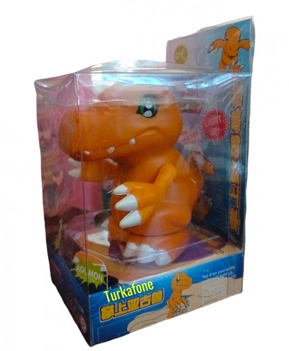 Digimon Pokemon Agumon Charmander  1 Adet Sesli Işıklı Konuşan Figürler Dijimon Oyuncak - 3