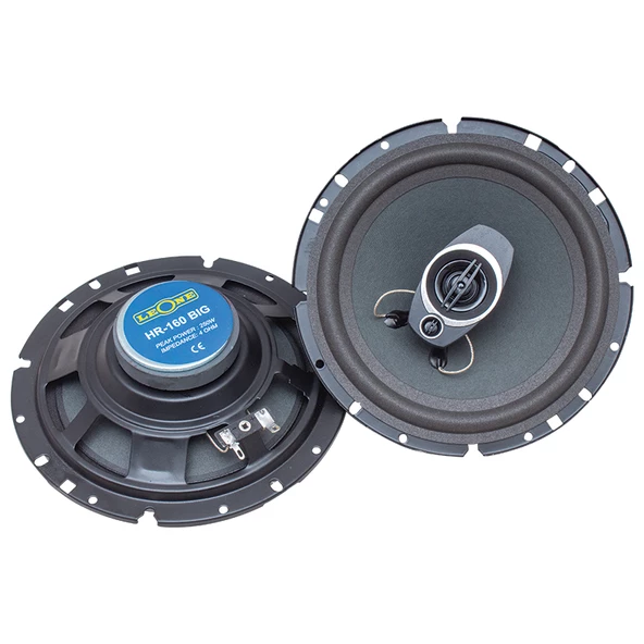 LEONE HR-160BIG 16 CM 250 WATT MAX 125 WATT RMS 3 YOLLU 2Lİ TAKIM KUTULU  OTO HOPARLÖR