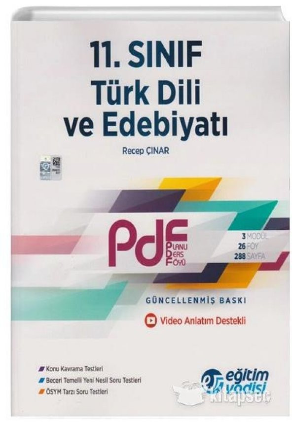 EĞİTİM VADİSİ 11.SINIF PDF TÜRK DİLİ VE EDEBİYATI  ( PLANLI DERS FÖYÜ )