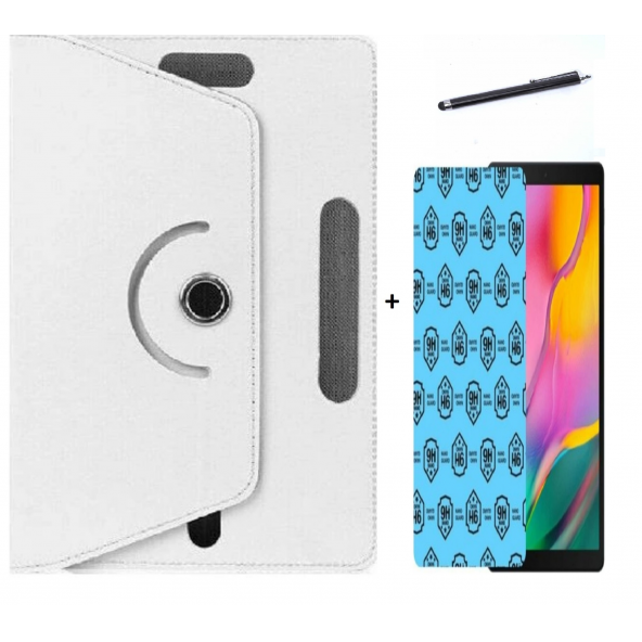 Philips M10 Pro Tablet 10.1" Uyumlu 3 lü Set Universal Tablet Kılıfı Nano Ekran Koruma ve Kalem - 7