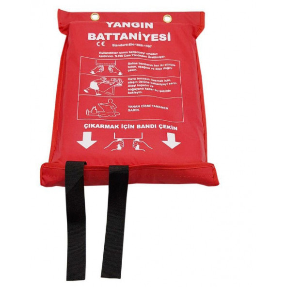 Topcraft 150 cm x 180 cm Yangın Battaniyesi , Çantalı
