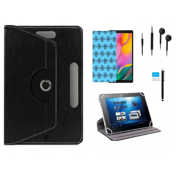 Philips M10 Pro Tablet 10.1" Uyumlu Tablet Kılıfı 4 lü Set KılıfEkran KorumaKalemKulaklık