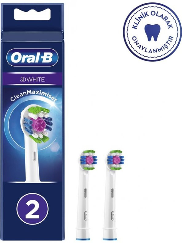 Oral-B Oral-B  Şarjlı Diş Fırçası Yedek Başlığı 3 Boyutlu 2li