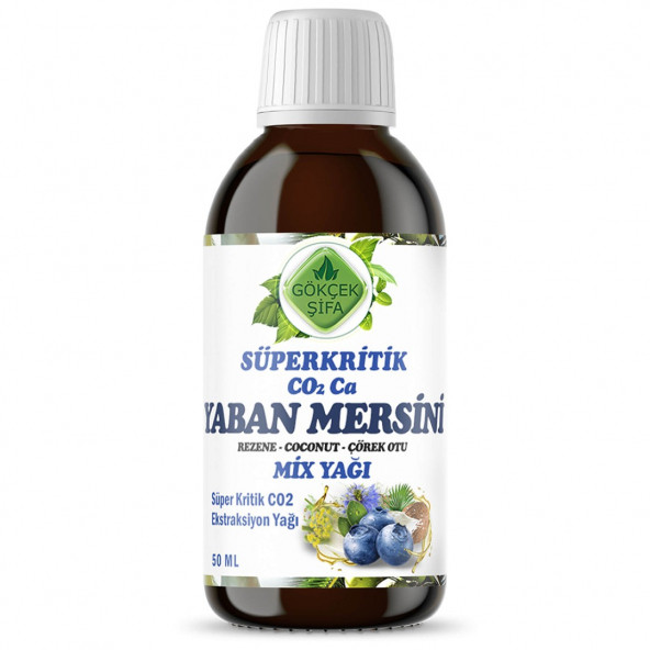 Yaban Mersini Süperkritik Mix Yağı 50 ml (BLUEBERRY SUPERCRİTİCAL MİX OİL)