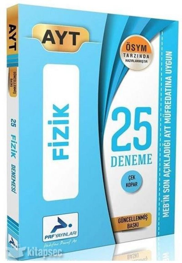 Paraf - Ayt Fizik Özel 25 Deneme Güncel Müfredat