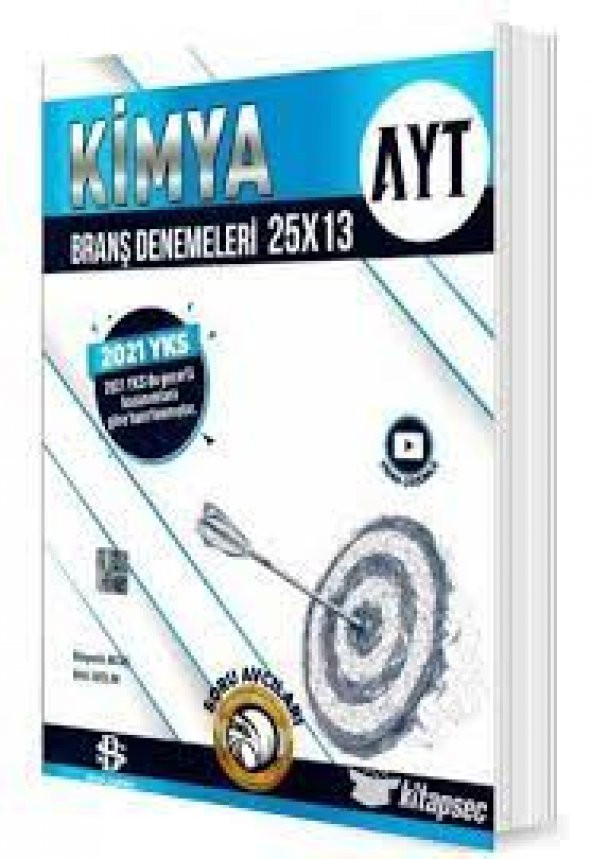 AYT Kimya 25x13 Branş Denemeleri Video Çözümlü Bilgi Sarmal Yayınları