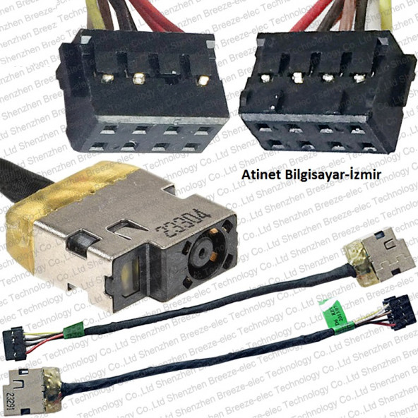 HP 717370-FD6 717370-SD6 717370-TD6 717370-YD6 CBL00379-0100  Power Jack Şarj Soketi ürün görseli 1