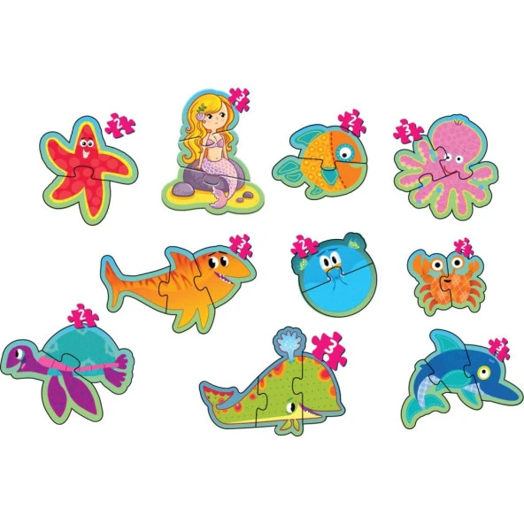 Baby Puzzle Deniz Canlıları İlk Puzzlem Lisanslı Ürün - 2