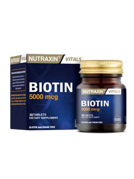 Nutraxin Biotin 5000 mg 30 Tablet