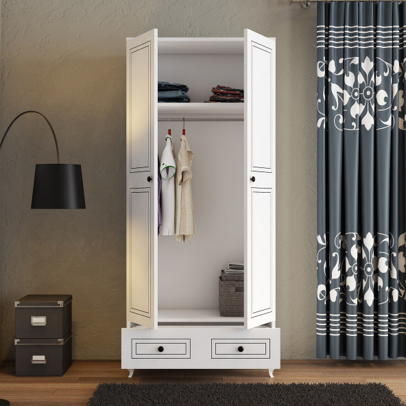 Moxen Mobilya DC1 Kapılı Çekmeceli Dolap - 3