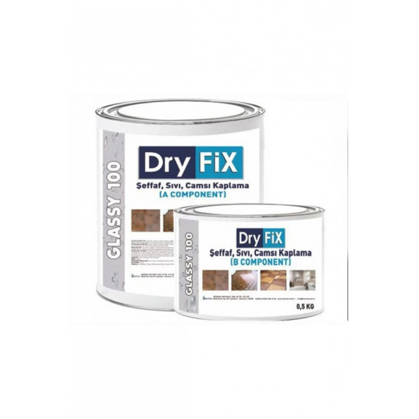 DRYFİX Glassy 100 Sıvı Cam Şeffaf Kaplama 2 Kg