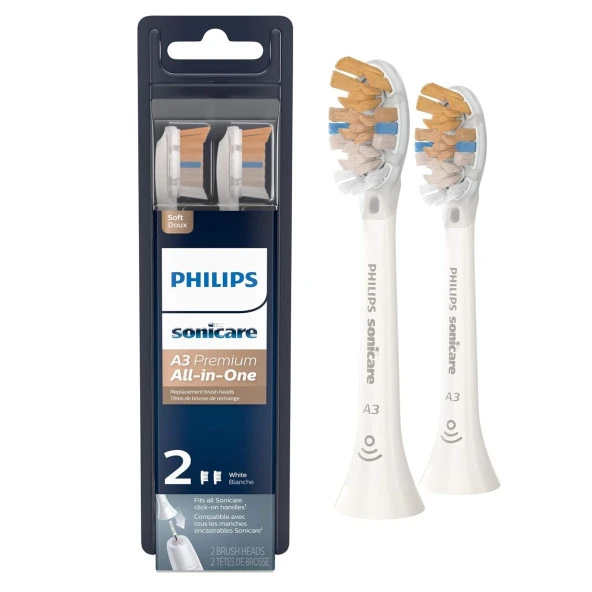 Philips Sonicare Genuine A3 - 2 Fırça Başlığı Beyaz HX9092/65