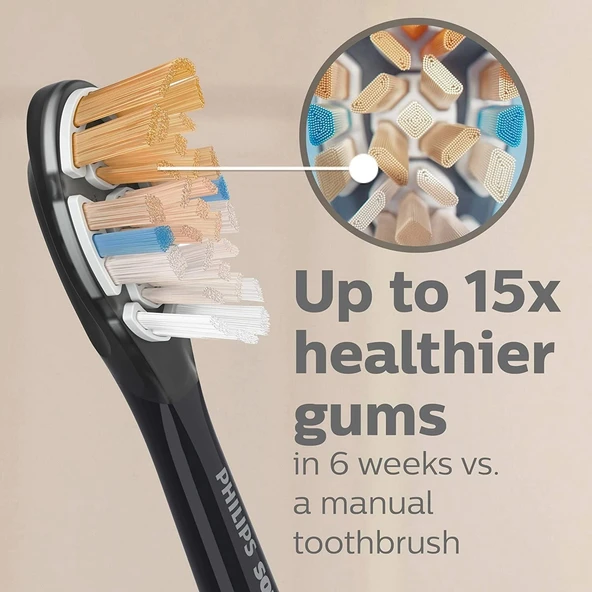 Philips Sonicare Genuine A3 - 2 Fırça Başlığı Siyah HX9092/95 - 3