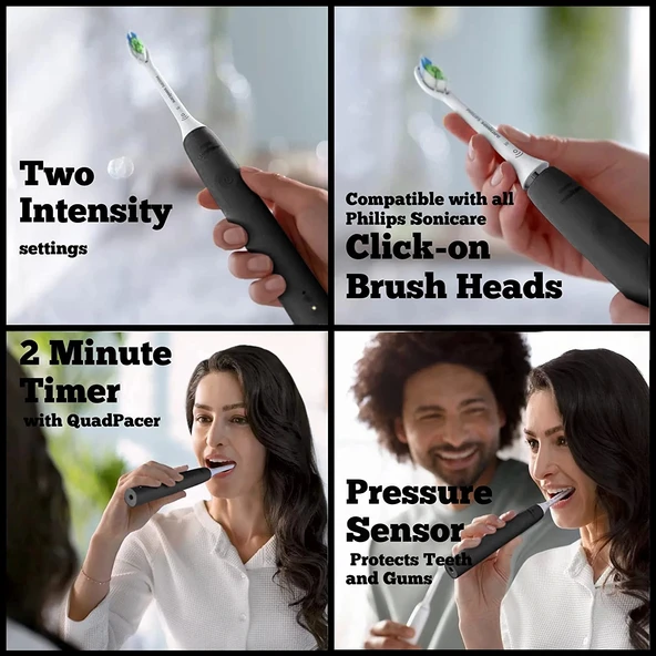 Philips Sonicare Elektrikli Diş Fırçası Diamondclean - Siyah - 3