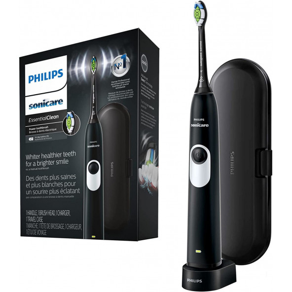 Philips Sonicare Elektrikli Diş Fırçası EssentialClean - Siyah