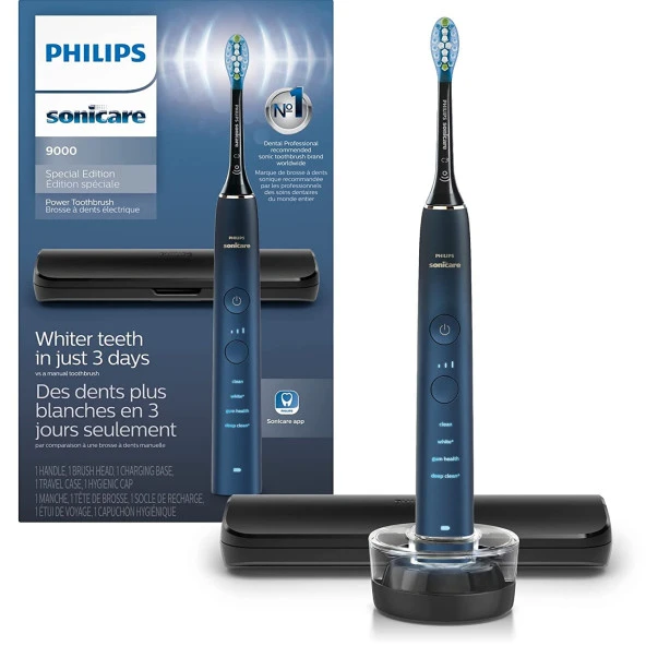 Philips Sonicare 9000 Özel Sürüm Şarj Edilebilir Diş Fırçası Mavi