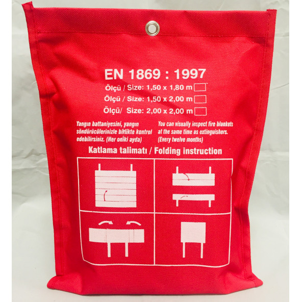Robotix 150 cm x 150 cm Yangın Battaniyesi