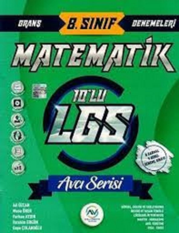 8. Sınıf LGS Matematik 10 lu Deneme Av Yayınları