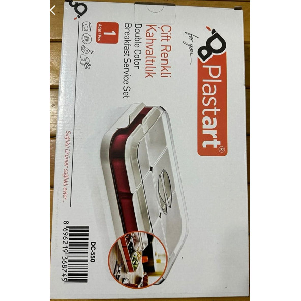 PLASTART 6 BÖLMELİ TEPSİLİ KAHVALTI SETİ - 4