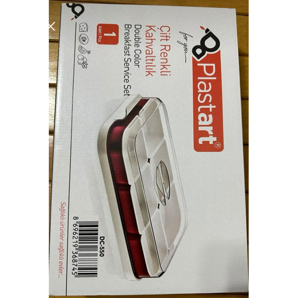 PLASTART 6 BÖLMELİ TEPSİLİ KAHVALTI SETİ - 5