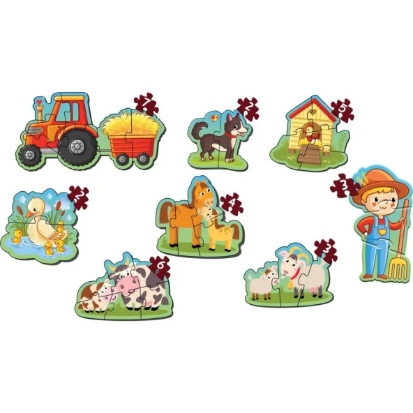 Baby Puzzle Çiftlik Hayvanları Lisanslı Ürün - 2