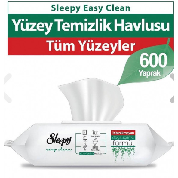 Sleepy Easy Clean Yüzey Temizlik Havlusu 100 Yaprak 6'lı