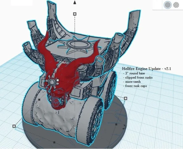 Hellfire Engine - Dnd 5E Plastik Aparat - Resim 2