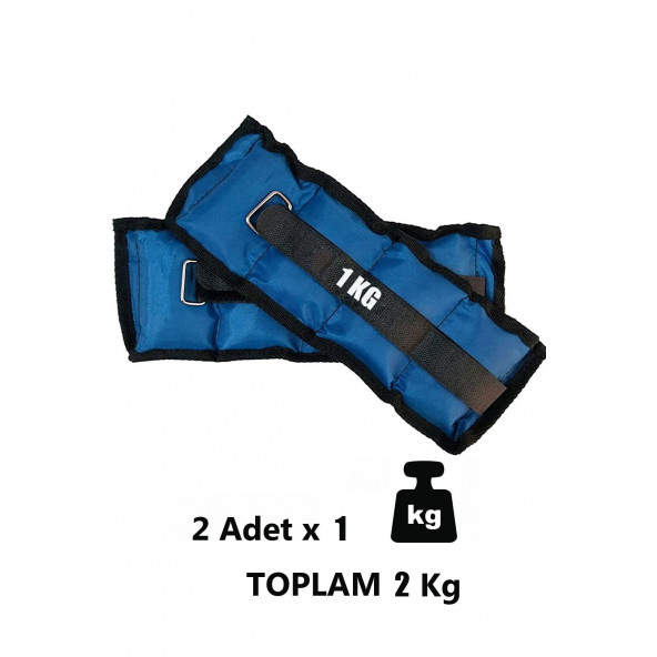 Spor Byfit 1 Kg x 2 Adet El veya Ayak Bileği Ağırlığı  Atlama ipi HEDİYELİ - 2