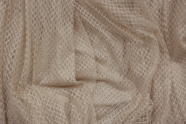 BAKLAVA MODEL VİZON RENK TEK KANAT Hazır dikilmiş Pileli Fon Perde 300*260 cm - Resim 8