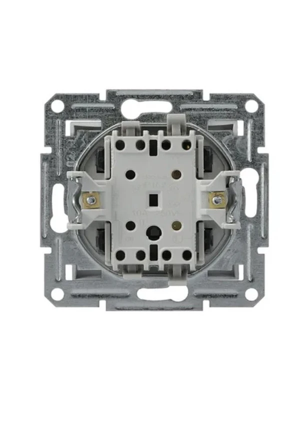 Schneider Asfora Beyaz Zil İşaretli Liht Anahtar - Çerçeveli - Resim 3