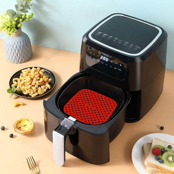 XL XXL Airfryer Pişirme Matı Kırmızı - 2