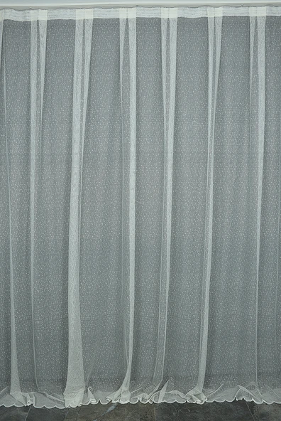 BRS RAŞEL MODEL KREM RENK TEK KANAT Hazır dikilmiş Pileli Fon Perde 300*260 cm ürün görseli