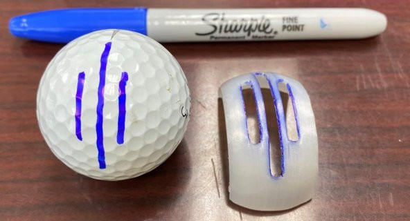 Golf Topu Hizalama Aracı Plastik Aparat